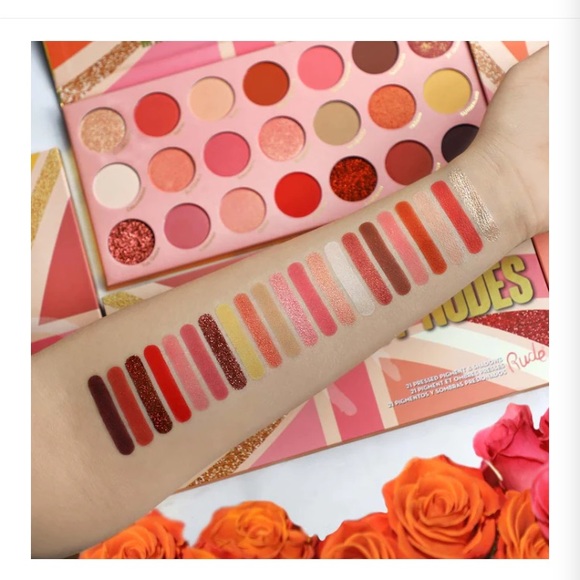 ⚡️⚡️Rude Cosmetics United Peachy Nudes eyeshadow palette NWT - Picture 2 of 10